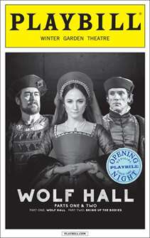 Wolf Hall Limited Edition Official Opening Night Playbill 